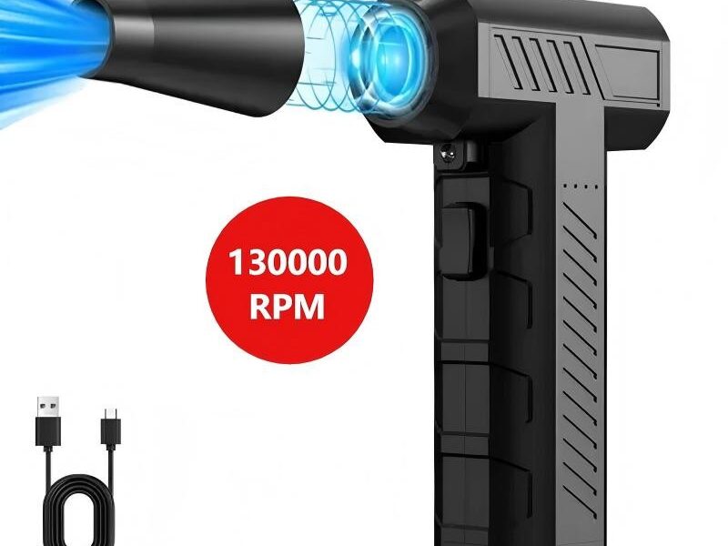 130000 RPM Ventilador Soprador De Ar Turbo Sem Fio Portátil