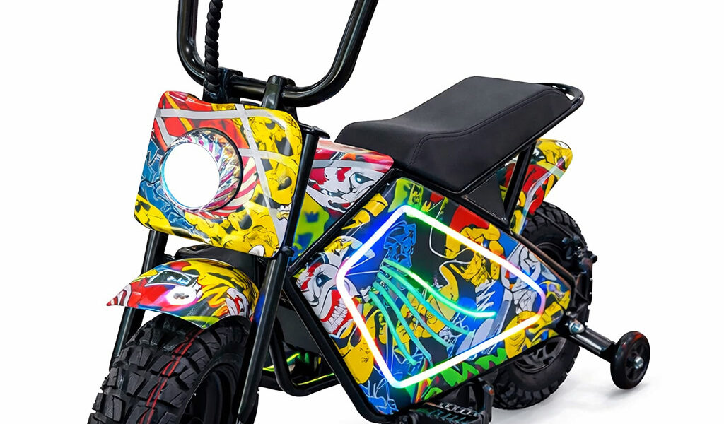 Mini Moto Elétrica 6,5 300w 60kg 21km/h Com Led Freio a disco - Infantil