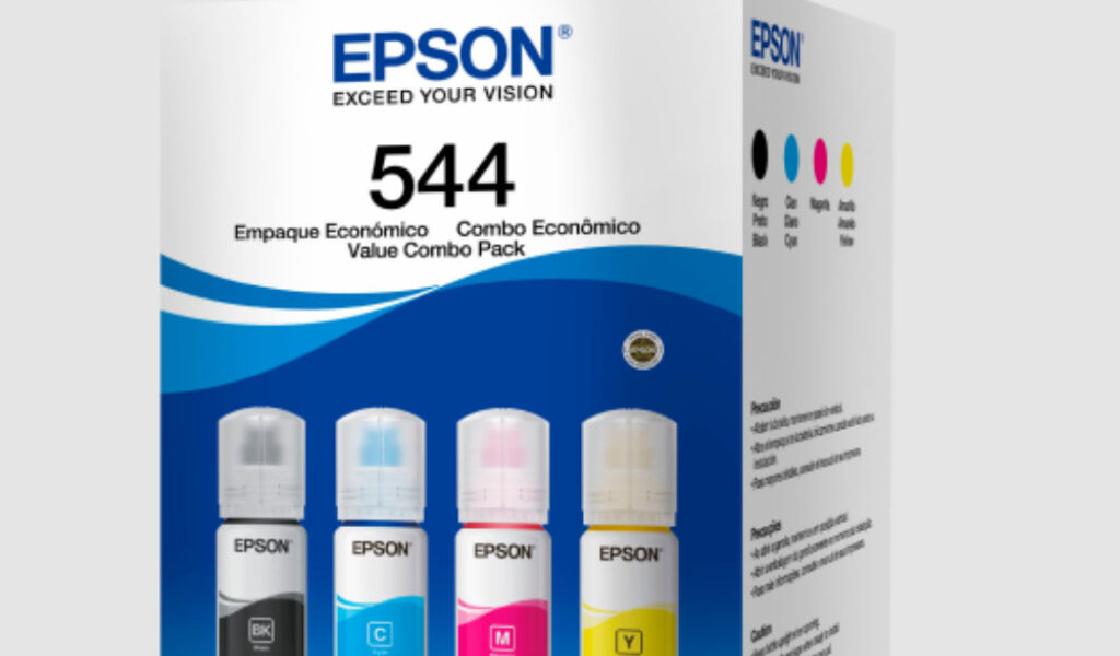 Combo com 4 unidades refil t544 - L1110 - L1250 - L3110 - L3150 - L3160 - L3250 -