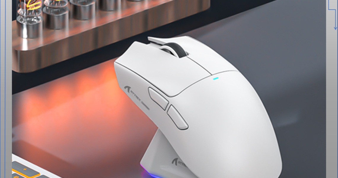 ATTACK SHARK X11 Mouse Gaming Ultraleve de Tripla Conexão, PAW3311, 22000 DPI, 400 IPS, 40 G, 59 g, Taxa de Resposta de